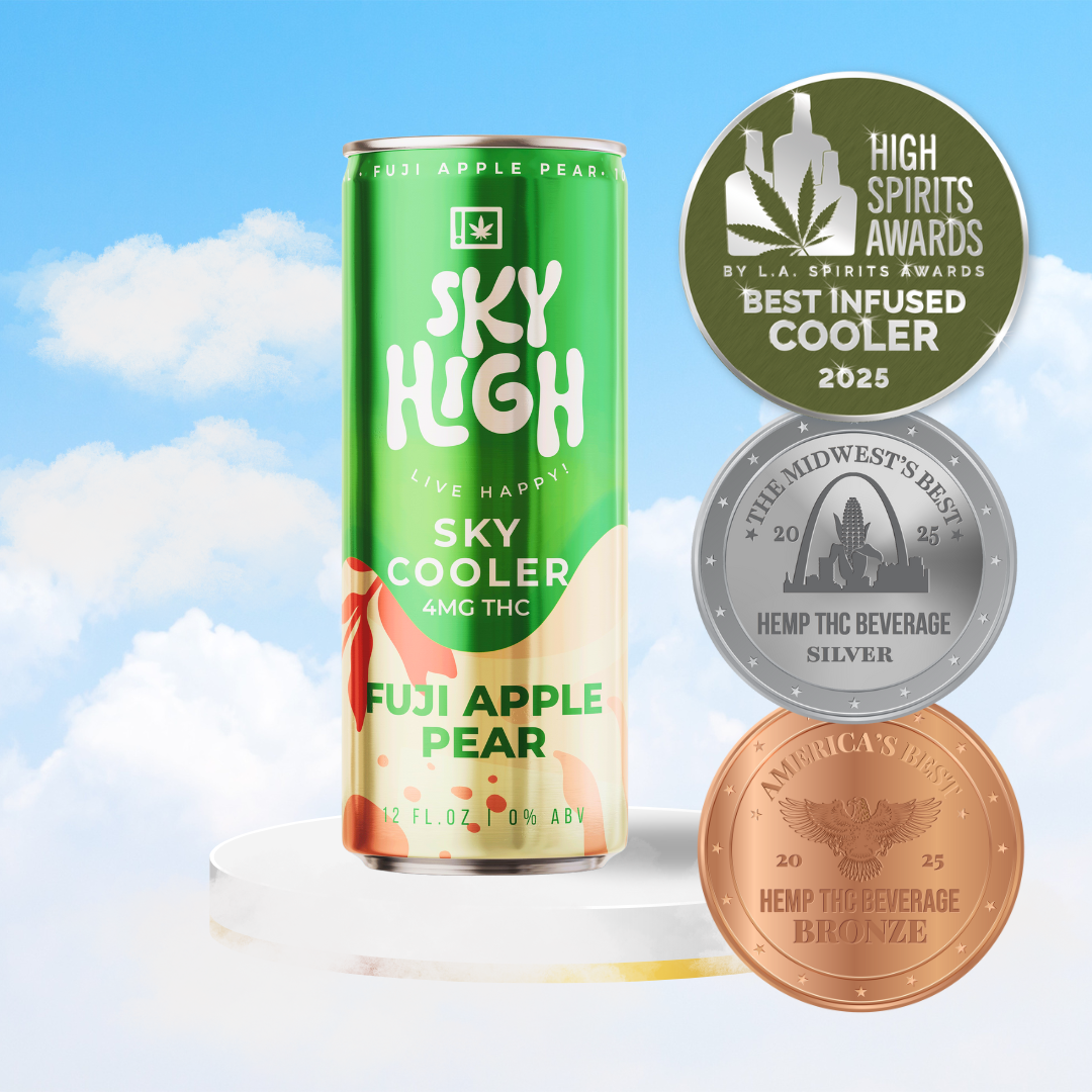 WITH アサヒ コヨイ ショウゴ リンライ Sky Cooler Fuji Apple Pear | 4mg THC | 4-Pack
